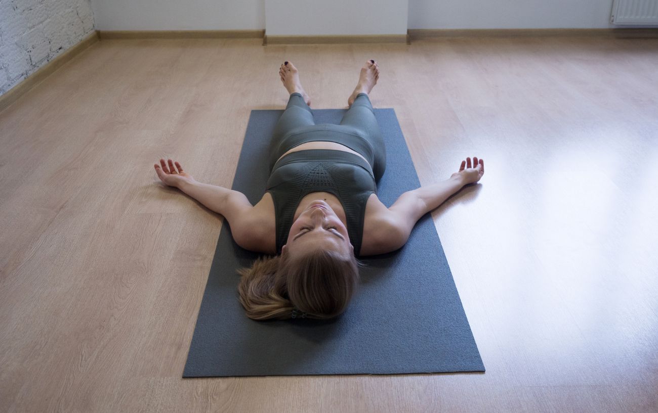 woman in savasana