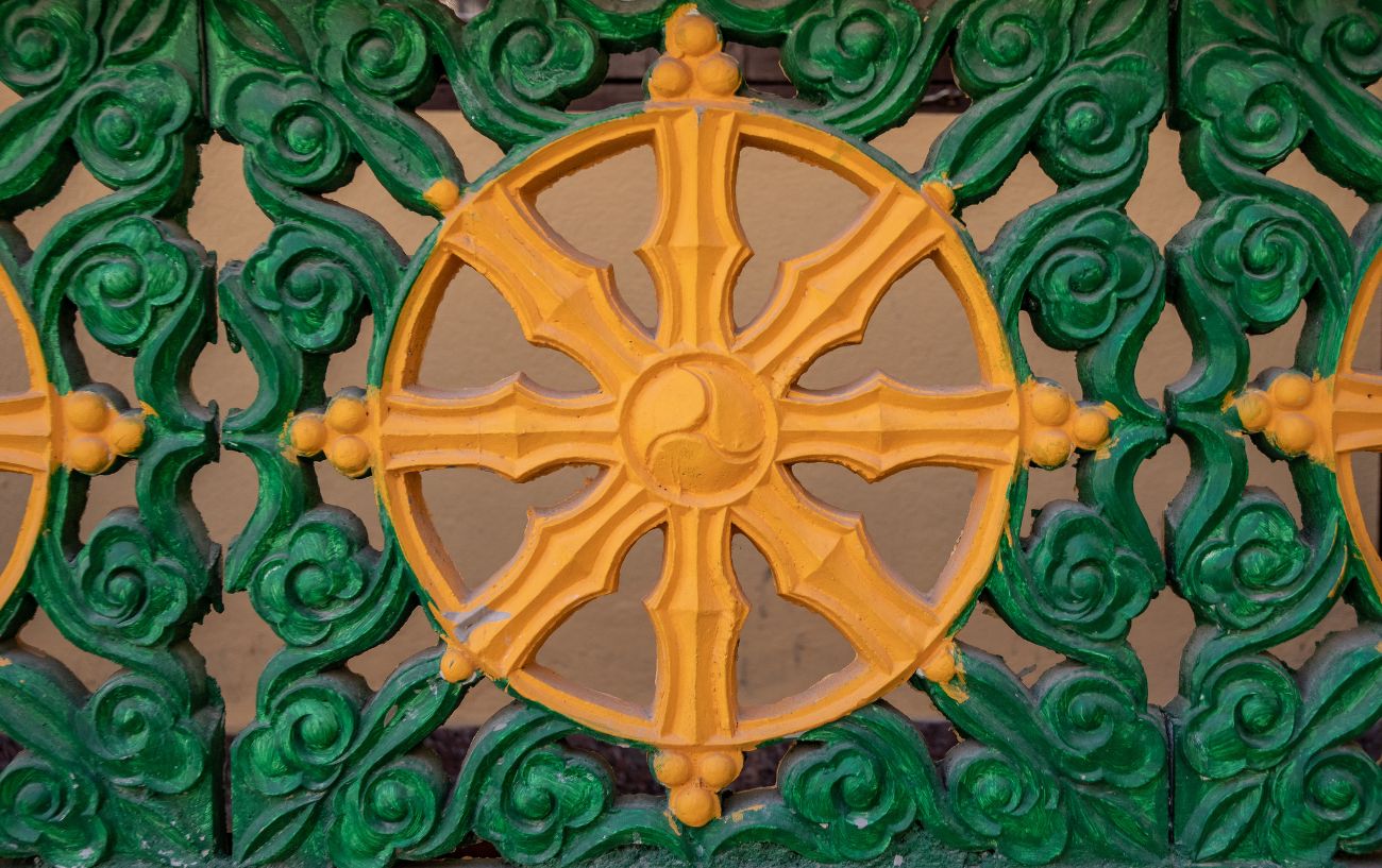 A dharma wheel