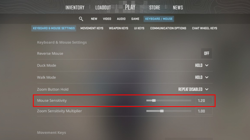 CS2 sensitivity settings