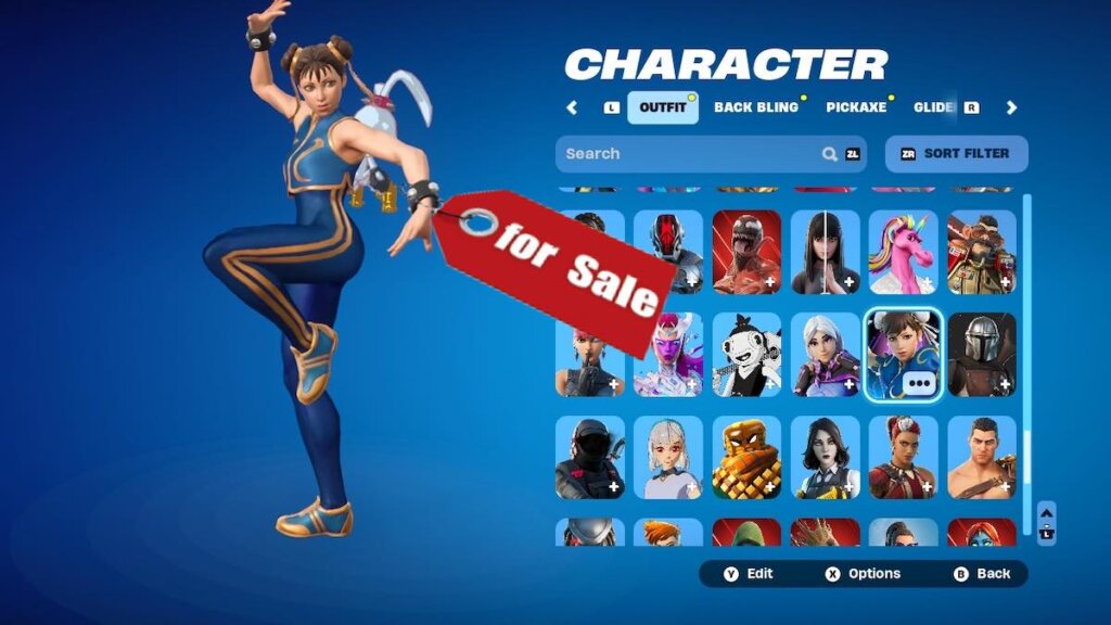 Fortnite accounts for sale