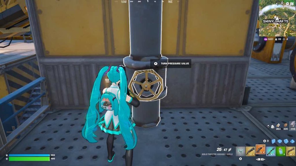 Fortnite Shining Shafts Vault