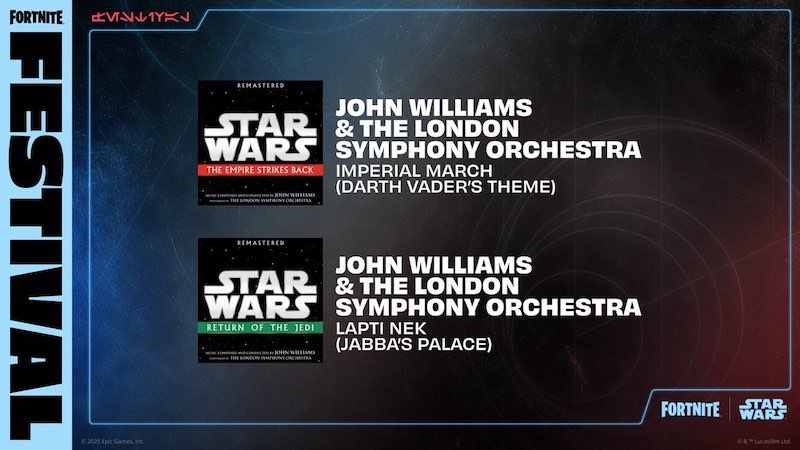Star Wars Fortnite Jam Tracks