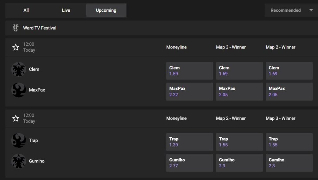 Starcraft 2 odds at GG.Bet