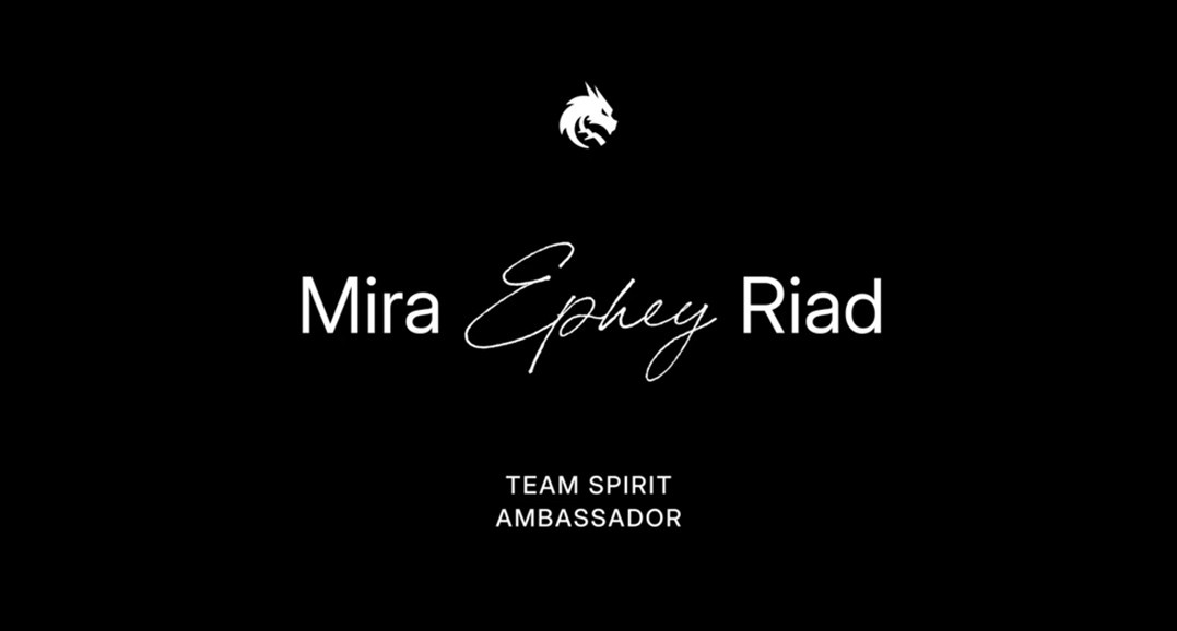 Team Spirit's announcement on Ephey as their ambassador (Image credit: Team Spirit)