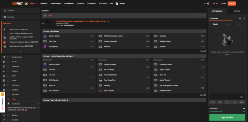 pubg betting sites ggbet