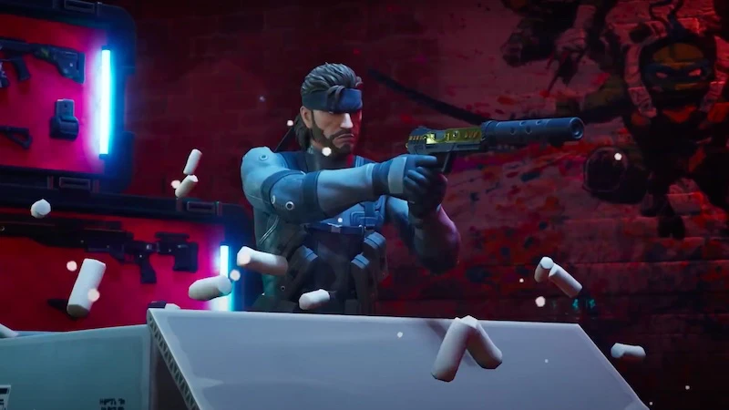 Solid Snake in Fortnite Trailer