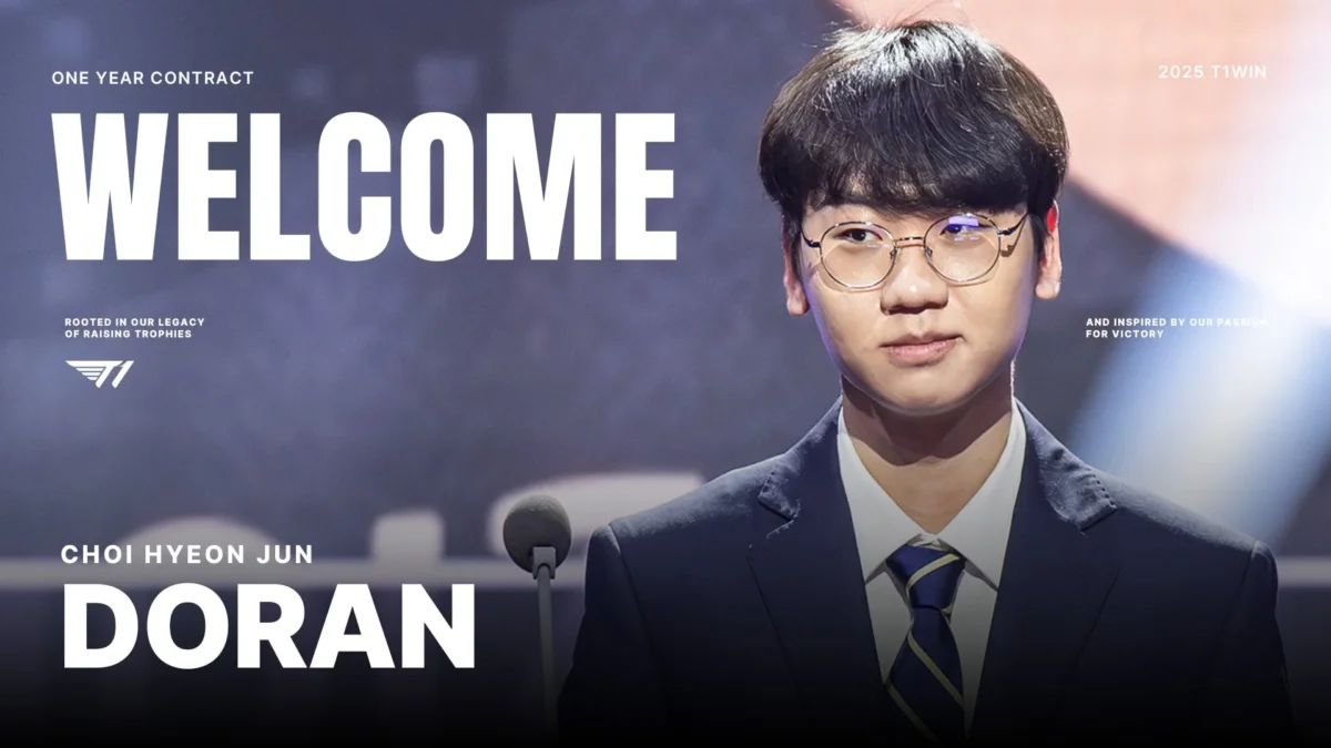 T1 Doran replaces Zeus